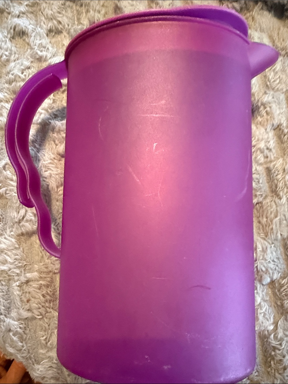 Tupperware Purple Pitcher with Handle